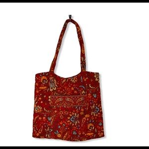 Paprika Quilted Handbag/ Satchel
